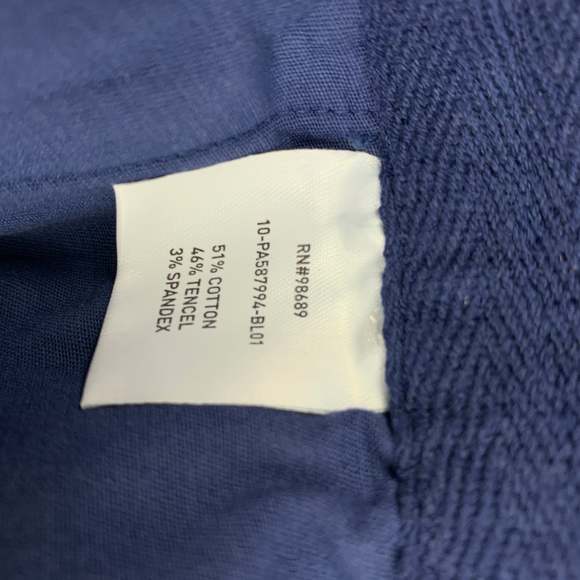 TODD SNYDER Size M Navy Cotton Blend Drawstring Shorts - Picture 3 of 4